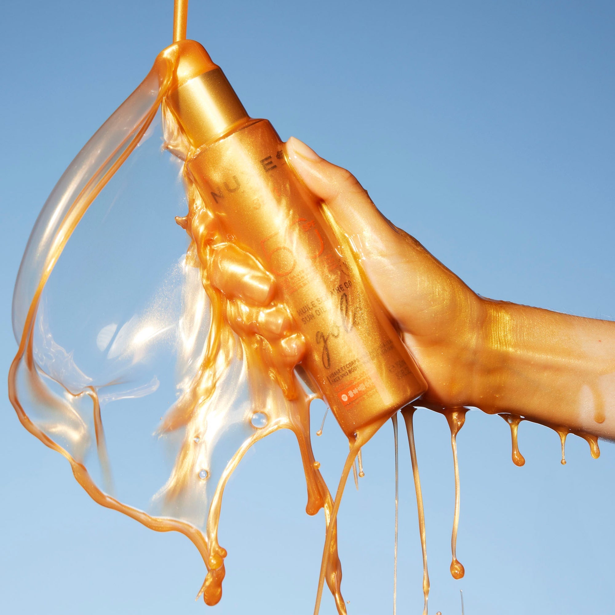 Huile Solaire Or Haute Protection SPF50 - Nuxe Worldwide