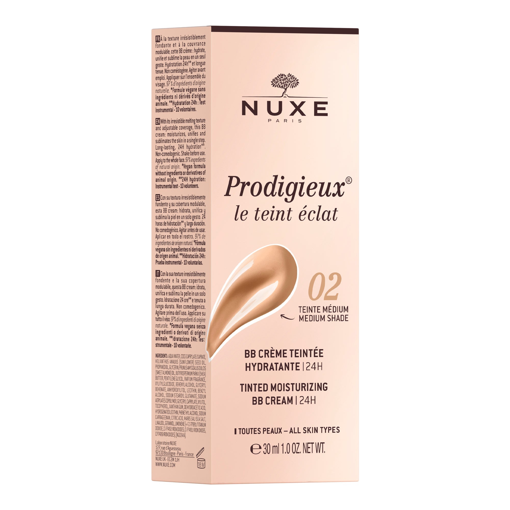 Prodigieux® Skincare | Skin-Perfecting BB Cream Medium Shade | NUXE