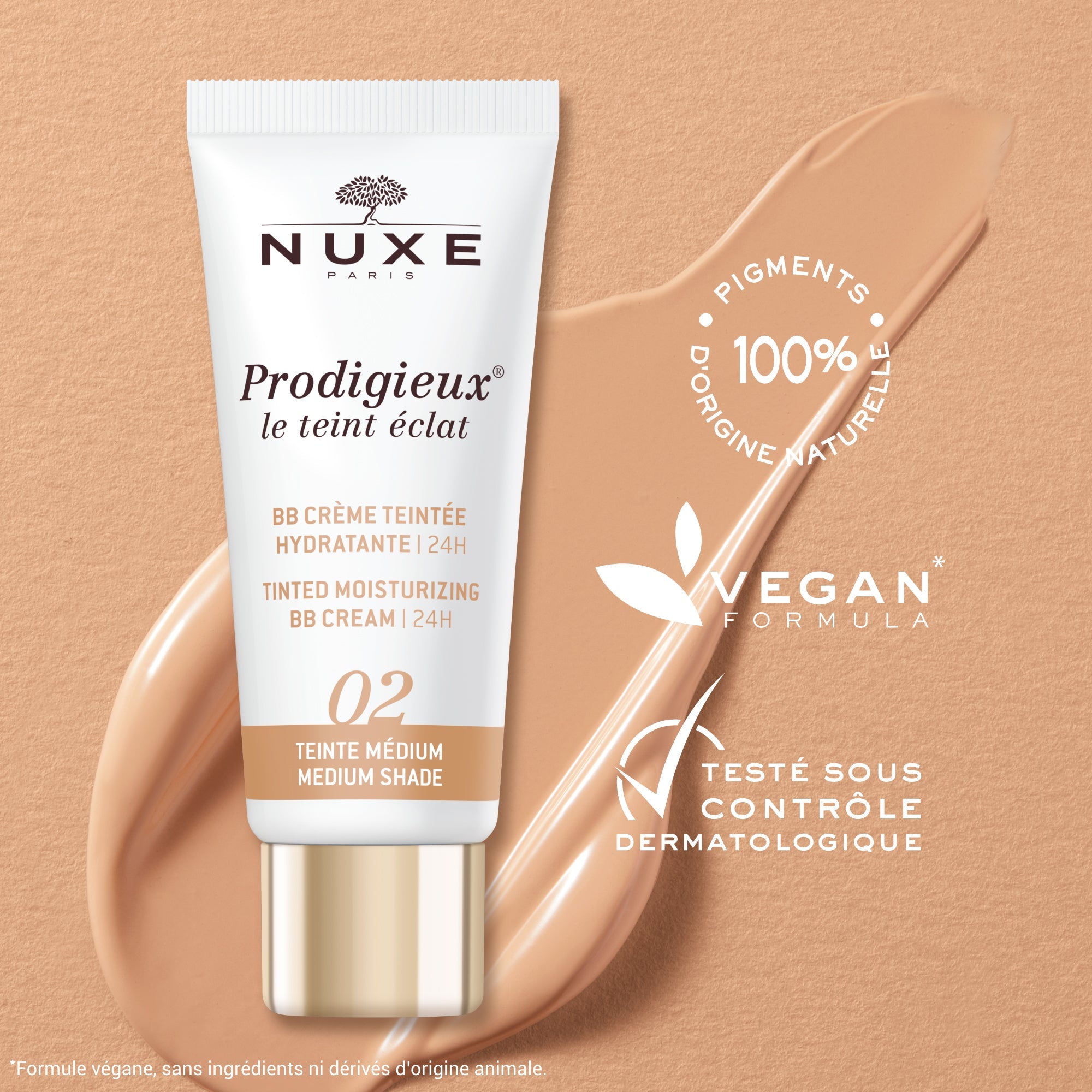 Les soins Prodigieux® | BB крем за перфектен тен, среден нюанс | NUXE