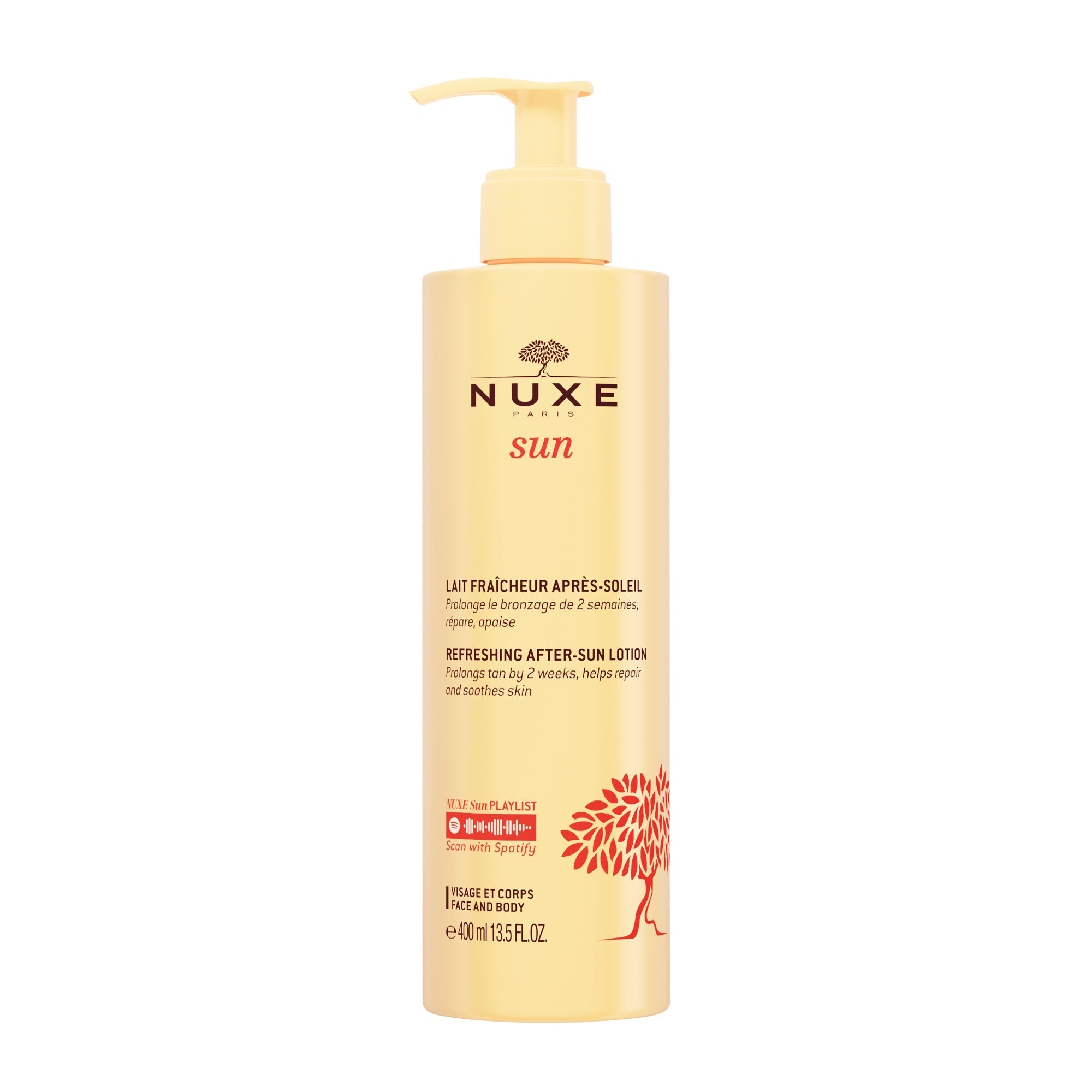 Lait Fraicheur Après - Soleil visage et corps 400 ml - Formule originale - Nuxe Worldwide