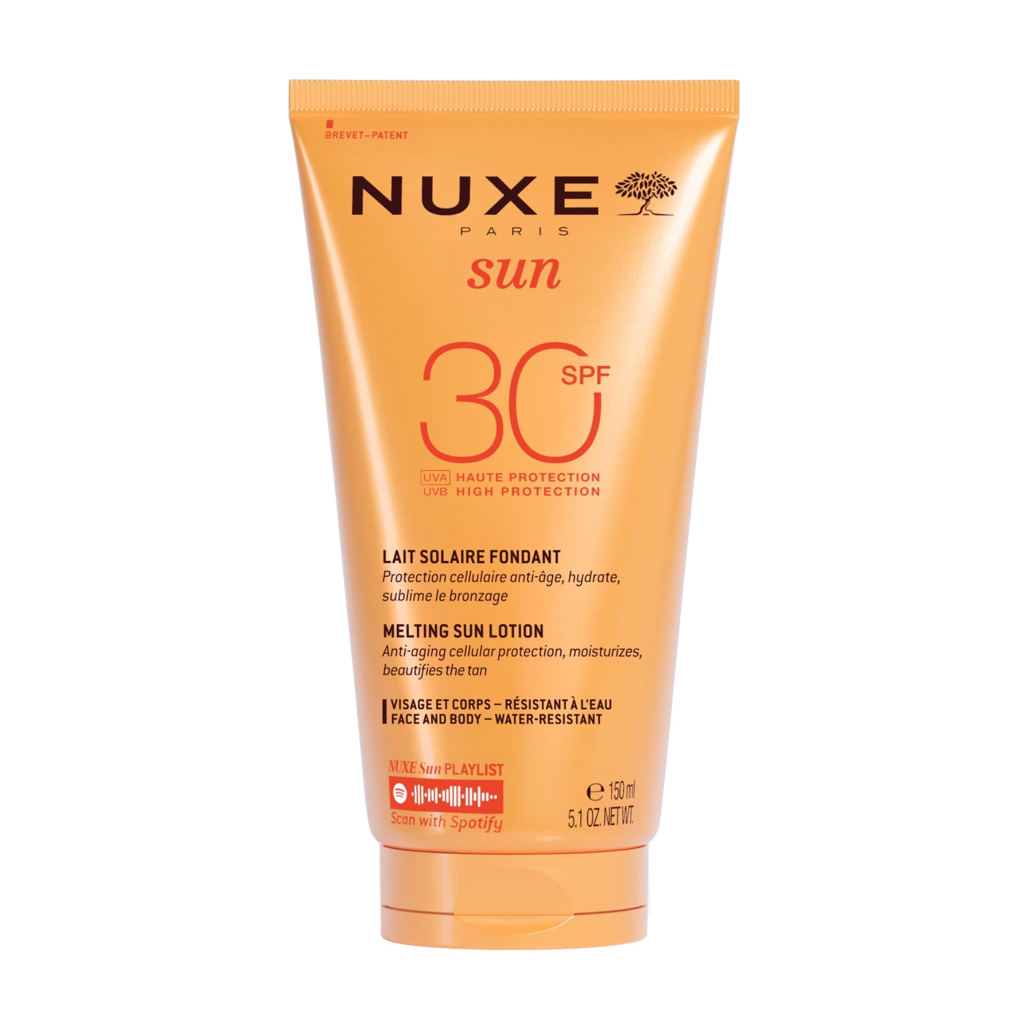 Lait Solaire Fondant Haute Protection SPF30 visage et corps - Nuxe Worldwide